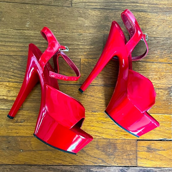Pleaser Shoes - Pleaser open toe platform heels